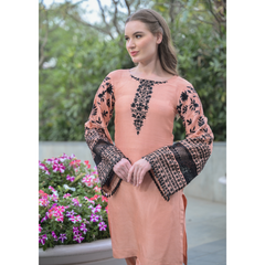 Peach – Black Co-Ord Set
