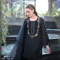 Black Linen Suit