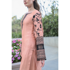 Peach – Black Co-Ord Set