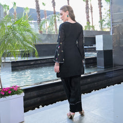 Black Linen Suit