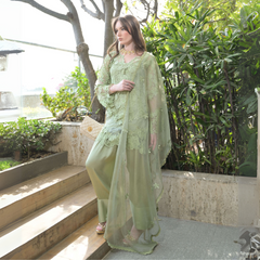 Sage Green Farshi Shalwar Suit