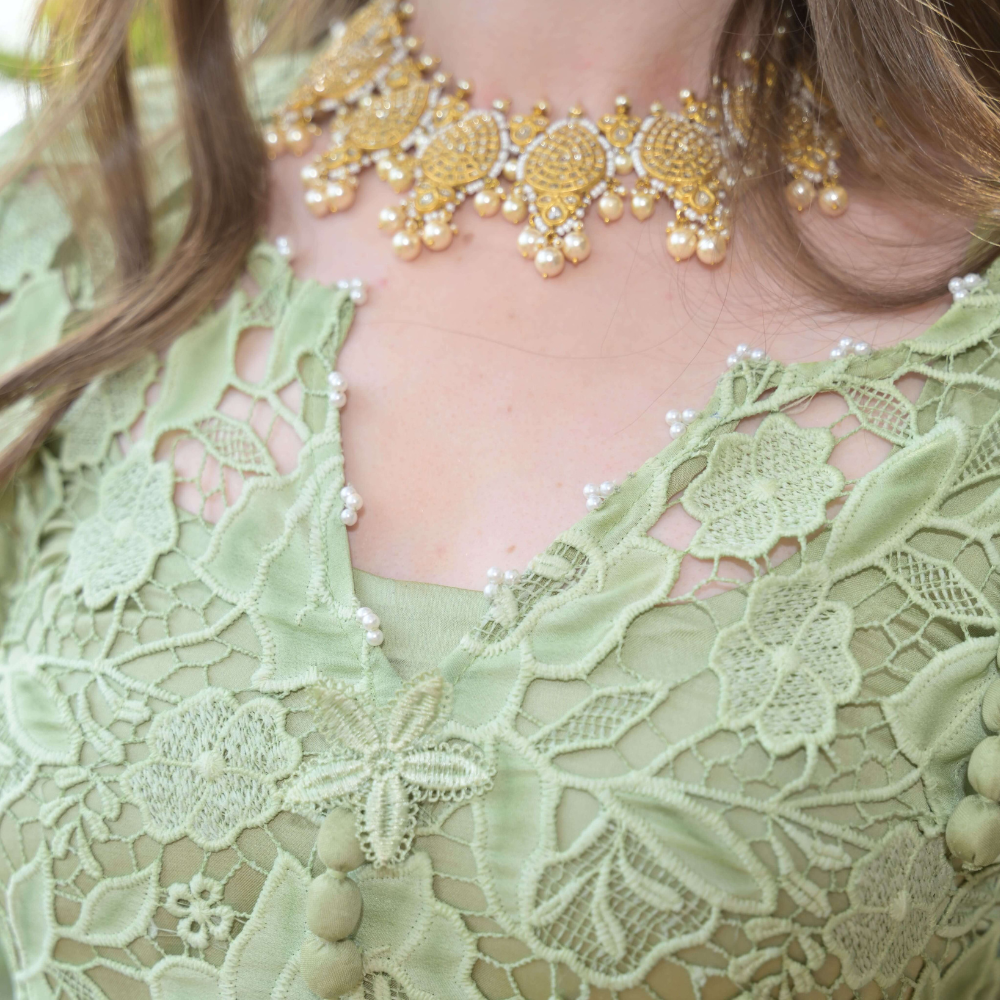 Sage Green Farshi Shalwar Suit