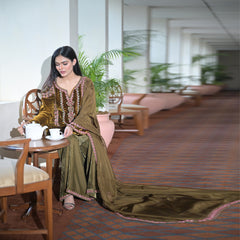 Mustard Anarkali