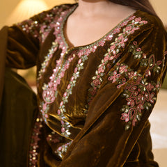 Mustard Anarkali