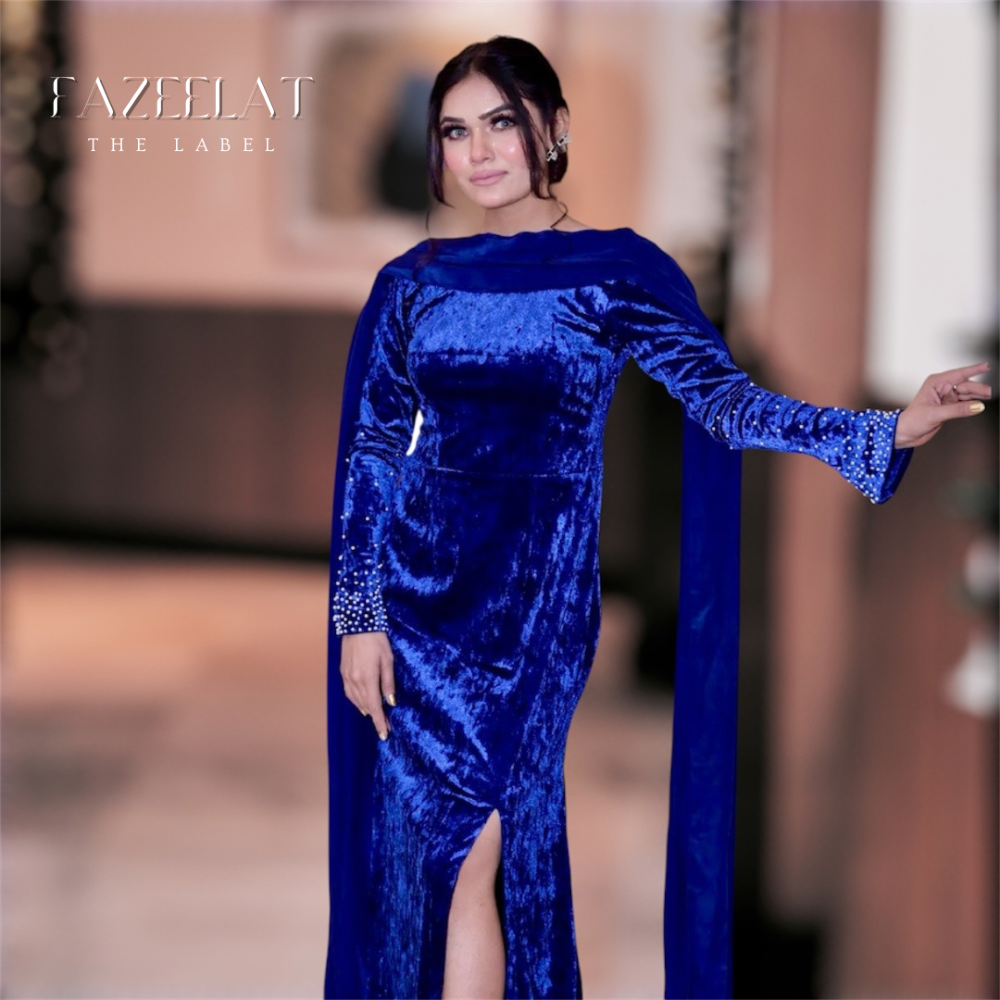 Royal Blue Sheath Silhouette