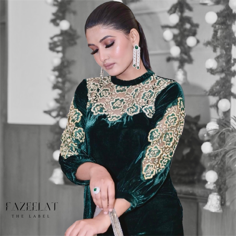 Green kaftan